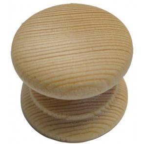 Cupboard Knob 34mm (M4 screw) - Pine