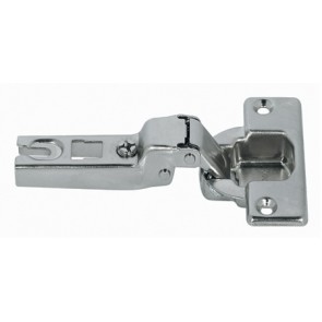 Contract concealed 110º hinge, Ø 35 mm cup, screw fixing, slide on arms, inset mounting