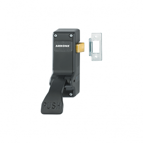 Push Pad Panic Latch - Black