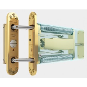 R100 Powermatic Concealed Door Closer Antique Brass
