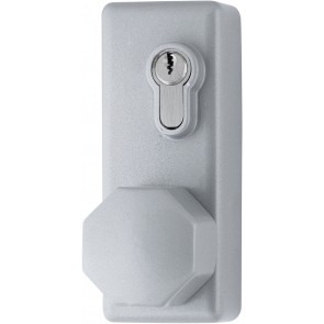 Outside Access Device with Knob - SIlver