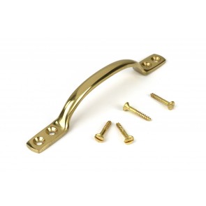 Sash Pull Handle, Polished Brass - Various Sizes