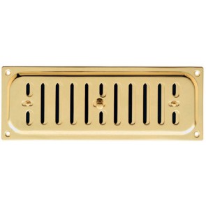 Hit and Miss Vent - Polished Brass