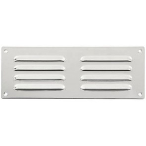 Hooded  Louvre Vent - Stainless Steel/Satin Chrome