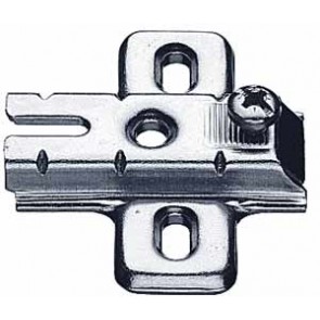 Slide on cruciform mounting plate