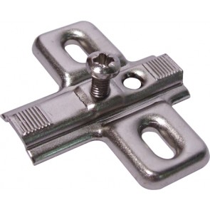 Keyhole cruciform mounting plate