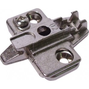 Super compact cruciform mounting plate, for click on system