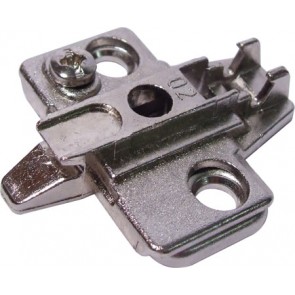 Super compact cruciform mounting plate, for click on system