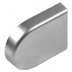 Glass door hinge cover plates