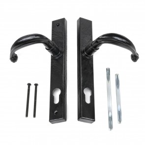 Cottage Slimline Euro Espag Handles (92mm Centres) - Mottled Black