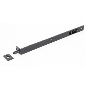 12" Flush/Slide Door Bolt - Black 
