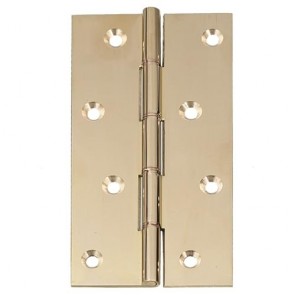 6" DPBW Butt Hinges (pair) - Polished Brass
