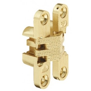 SOSS Zinc Alloy Hinges (pair) - Brass Plated