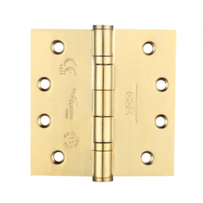 4'' x 4'' Wide Ball Bearing Hinge (Pair) - PVD Brass (Grade 201)