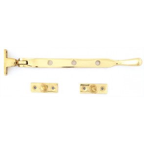 Peardrop Casement Window Stay - Polished Brass - Various Sizes