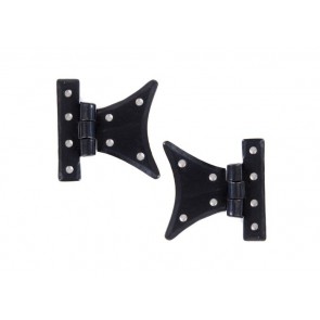 Handmade Half Butterfly Hinge (pair) - Black