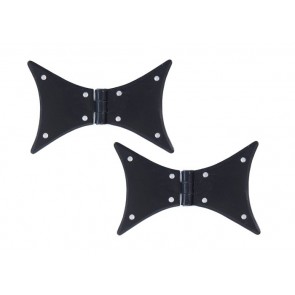 Handmade Butterfly Hinge (pair) - Black