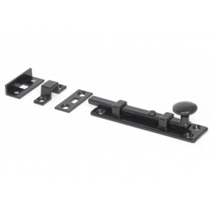 Universal Straight Door Bolt - Black - Various Sizes