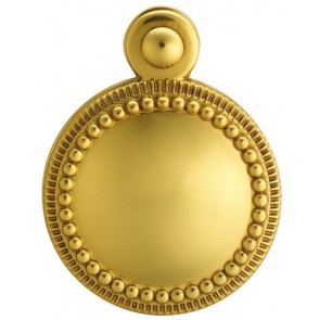 Carlisle Beaded Covered Escutcheon - Polished Brass