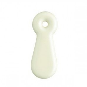 Porcelain Escutcheons (Pair) - Cream