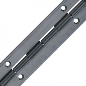 Continuous hinge, 32-51 mm open width, stainless steel