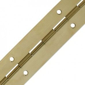 Continuous hinge, 38/51 mm open width, brass
