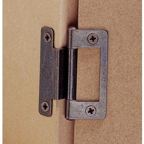 Cranked flush hinge, for 15-19 mm door thickness, light duty