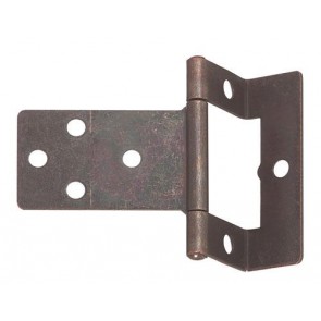 Cranked flush hinge, for 15-16 mm door thickness, medium duty