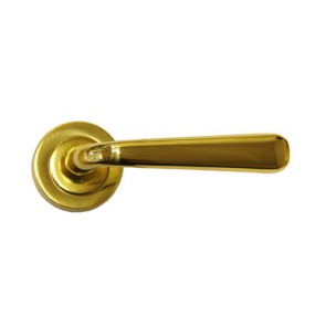 Laguna Lever on Rose - Polished Brass