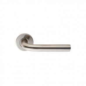 Sprung 19mm Straight Lever Handle on Rose SSS