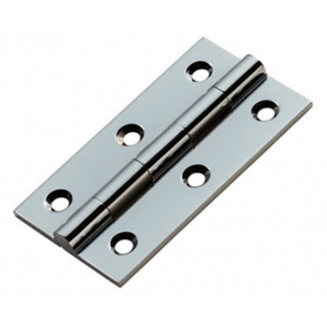 Solid Brass Butt Hinges (pair) - Polished Chrome