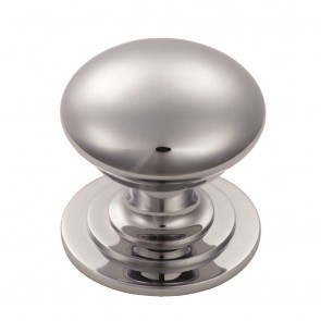 Victorian Cupboard Knob - Polished Chrome