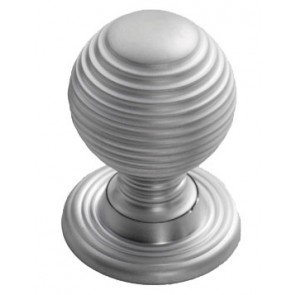 Queen Anne Cupboard Knob - Satin Chrome