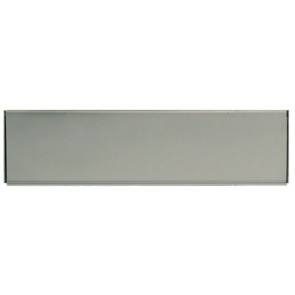 Internal Flap 10"x3" - Silver Anodised Aluminium