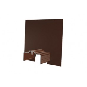 Exitex Aluminium Cresfinex M3 Wall End Cap - Brown