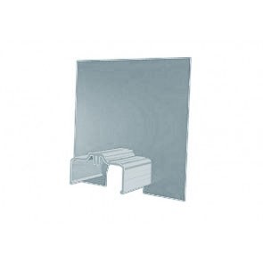 Exitex Aluminium Cresfinex M3 Wall End Cap - Mill