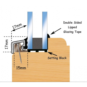 PWT 17mm Window Trim 3m - Mill