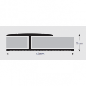 Double Edge Floor Trim 914mm SAA