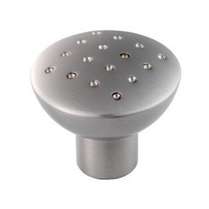 Dimple Effect Knob 33mm - Satin Nickel