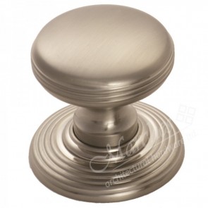 Delamain Ringed Knob - Satin Nickel