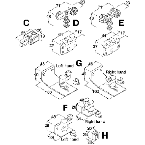 Häfele System 10 Mixfront fitting set