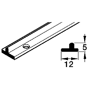 Bottom Track 1.8m Aluminium