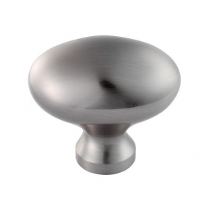 Oval Pattern Knob 34mm - Satin Nickel