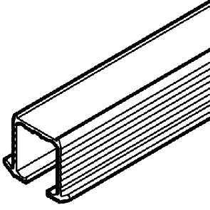 EKU Clipo 16SH Mixfront top track, screw fixing