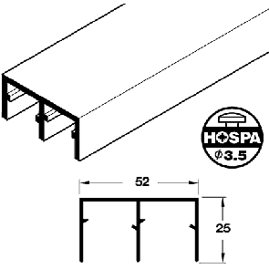 Double bottom guide channel