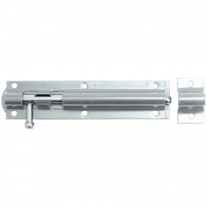 Straight Door Bolt - Galvanised - Various Sizes