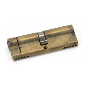 5pin Double Euro Cylinder Aged Brass - Various Sizes