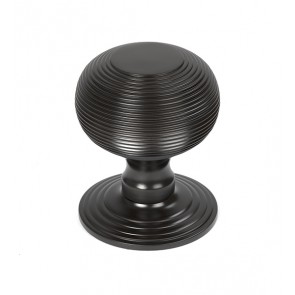 Beehive Centre Door Knob - Aged Bronze