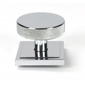 Brompton Centre Door Knob (Square) - Polished Chrome