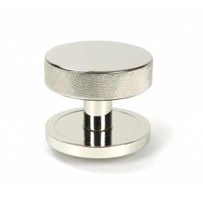 Brompton Centre Door Knob (Plain) - Polished Nickel